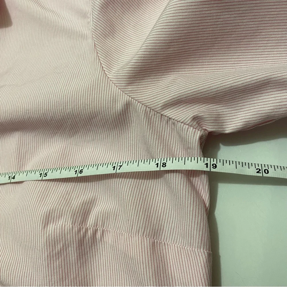 Haberdashery J. Crew 100% Cotton Pink Stripes Collar Button Up Shirts, S - Picture 7 of 8
